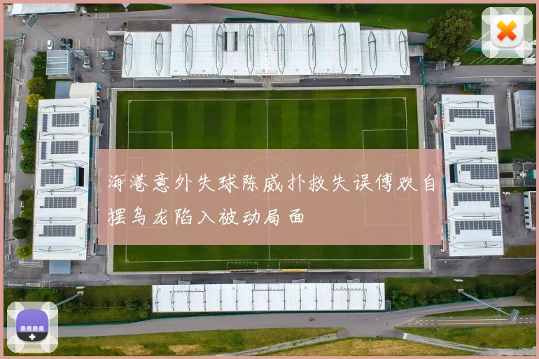 海港意外失球陈威扑救失误傅欢自摆乌龙陷入被动局面